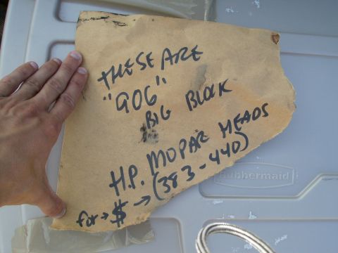 1979 Ford F-100 - Paper describes "906" Big Block Mopar heads, likely for a 383-440 engine.
