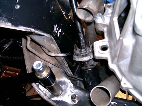 1978 Ford Mustang II - Engine bay detail showing exhaust headers and part of the engine block.