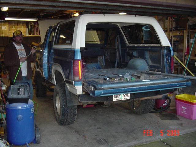 Getting ready to tighten all the bolts.