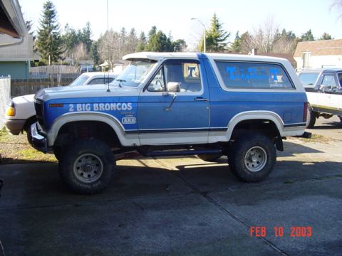 1985 Ford Bronco - I think it need 38's