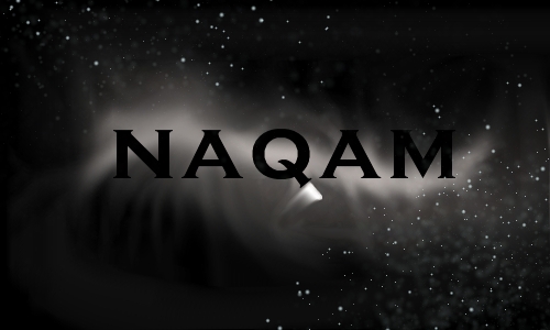 Dark graphic banner reading NAQAM over a starry background