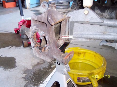 1985 Ford Bronco - steering stop location.