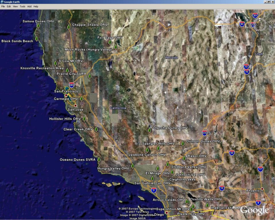 Every trail I could find in the FSB West Coast Chapter.