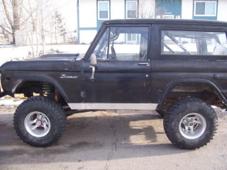 1972 Ford Bronco - This 1972 Ford Bronco is modified with a lift kit and larger wheels.