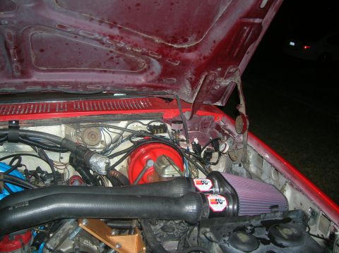 1985 Ford Bronco - intake and k&n filter
