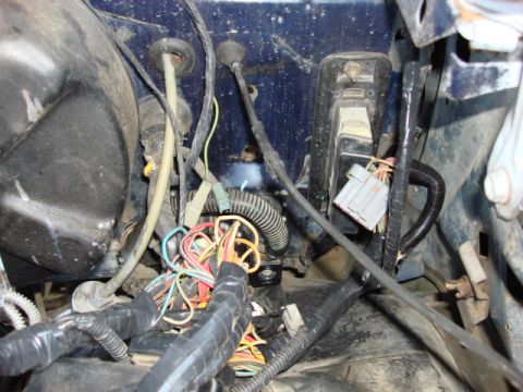 1983 Ford Bronco - i routed it along the same path and the stock wire harness.