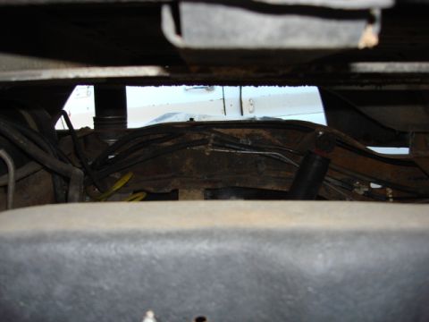 1983 Ford Bronco - you can see the fuel pressure and return line and the wire harness for the tank