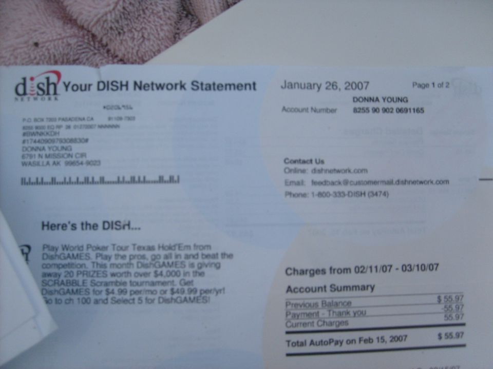 DISH Network statement dated January 26, 2007