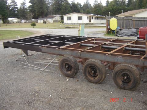1993 Ford Bronco - This is the frame of a trailer, not a 1993 Ford Bronco.