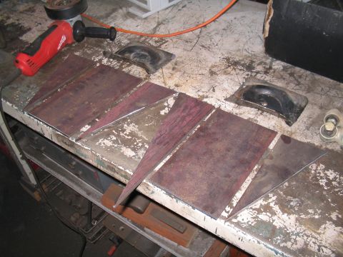 1989 Ford Bronco - pieces cut out for coil buckets