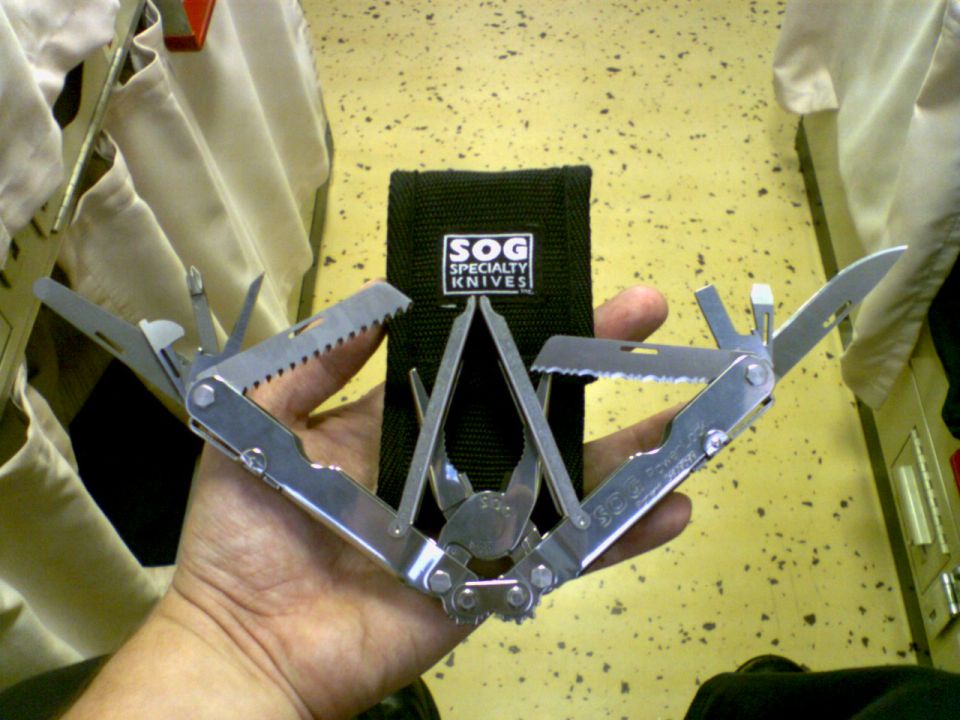 Multi-tool with SOG Specialty Knives sheath