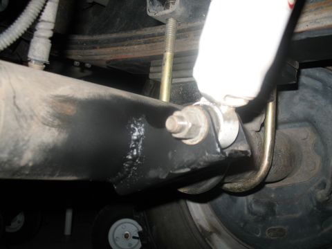 1992 Ford Bronco - shock mount welded at 15 degrees