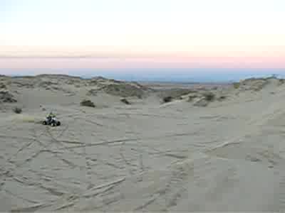 2003 Suzuki LTZ400 - More flare, wrist paid for the landing.