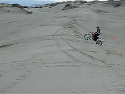 2003 Suzuki LTZ400 - Mike Hall tried to keep up with his elephantitus like ankle.