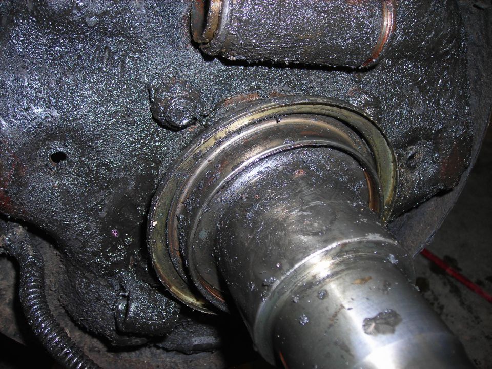 Greasy differential axle seal with metal shaft and housing