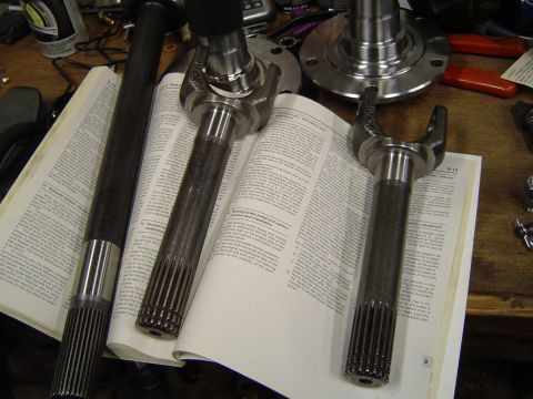 1978 Ford Bronco - Yukon shafts cleaned up