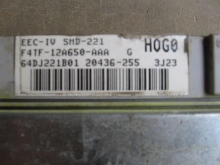 1993 Ford Bronco - Computer code is "H O G 0" Last digit is zero.