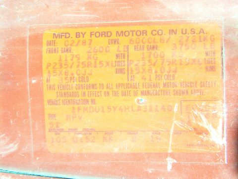 1983 Ford Bronco - Brown's '87 4.9L w/BW T-19