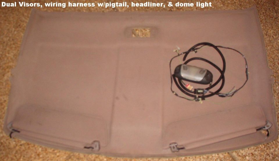 SOLD Rare Dual Visors from a '95 XLT Bronco, including wiring, headliner, & black dome light

Ships as 15 lbs 56x38x6"