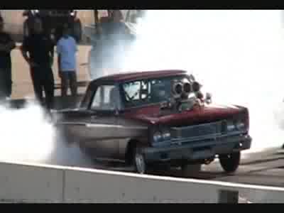 1965 Ford Fairlane - First burnout , new combo