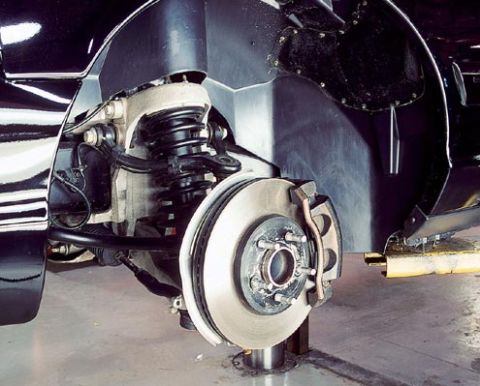 1996 Mercury Grand Marquis - 03+ panther front suspension - as viewed from wheel well
