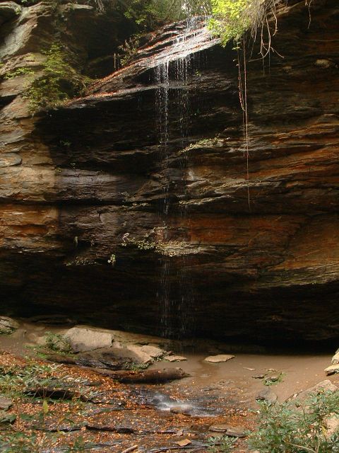 1995 Ford Bronco - waterfall off of hwy276. someone forgot to pay the water bill.