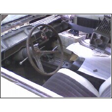 1971 Mercury Cyclone - Interior view of a car, showing the dashboard, steering wheel, and seats.