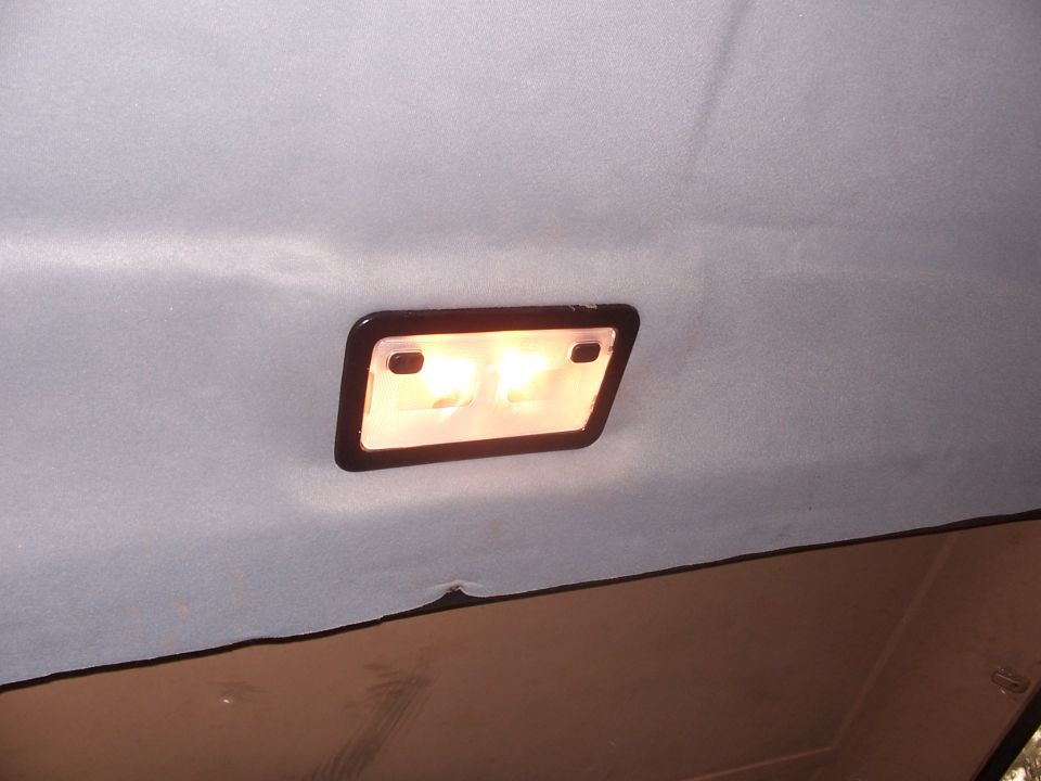 headliner recovered and new light installed