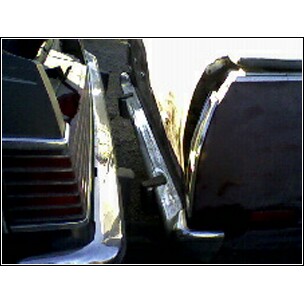 1972 Ford Ranchero - Rear quarter panel detail with taillight and chrome trim visible.