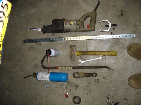 1996 Ford Bronco - Everything it took to eventually get it off.