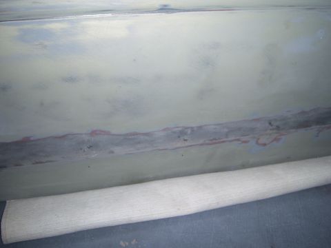 1967 Ford Ranchero - mig welded the trim holes in the passenger door