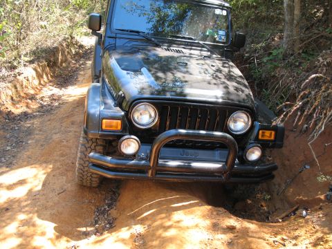 1993 Ford Bronco - Hole in a trail