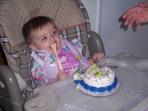 1972 Ford Ranchero - Baby's first birthday cake smash with a spoon.