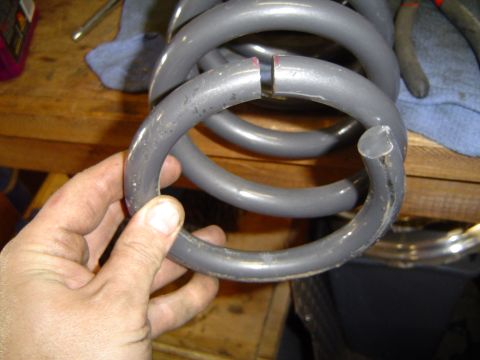 1978 Ford Bronco - Cut almost a full coil off of the Superflex 6" springs.