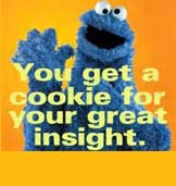 1971 Ford Ranchero - Cookie Monster appears with a motivational message about insight and cookies.