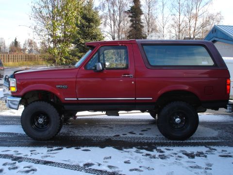 1996 Ford Bronco - 15x8 Cragar Soft 8's on 33x12.5x15 tires.