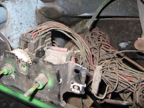 1979 Ford F-150 - This photo shows a complex electrical wiring harness, likely from a vehicle's engine compartment.