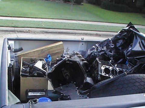 1996 Ford Mustang - another view of all the pieces