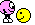 1992 Ford Mustang - A cartoon character and a smiley face are depicted in this image.