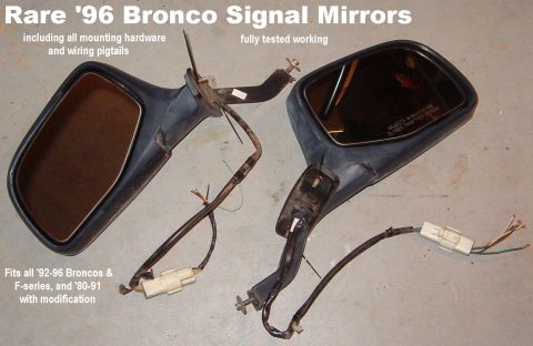 1983 Ford Bronco - [url=http://fullsizebronco.com/forum/showthread.php?t=107662]SOLD Rare '96 Bronco Signal Mirrors The only differences between these & norma…