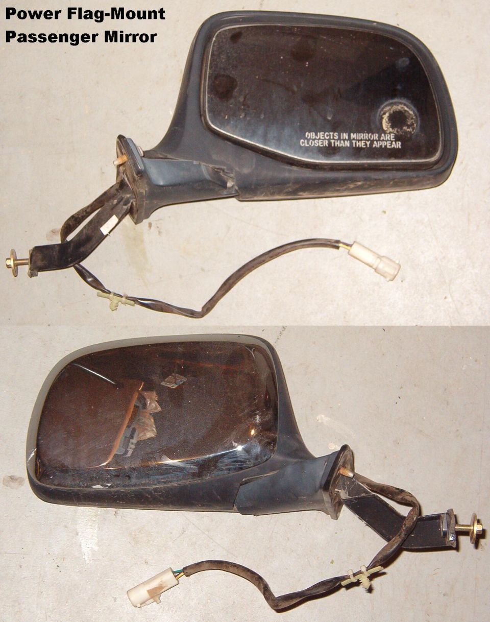 SOLD Chrome Power Mirror for '92-96 ('97 over 8500 GVWR) fullsize Ford truck or Bronco.  Tested working.  Includes all mounting hardware.

Note the common 4-position (3-wire) round connector used on most '92-97 trucks.  Only some '96 Broncos got the larger 8-position (5-wire) signal mirrors.