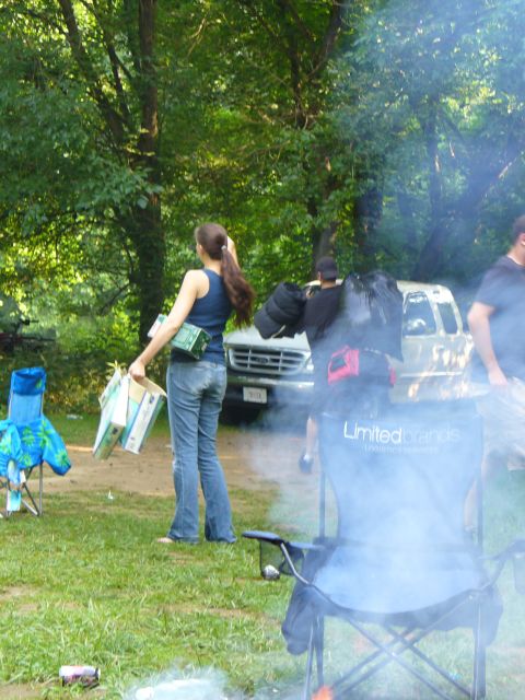 1991 Ford Probe - A white van is visible in the background of an outdoor gathering.