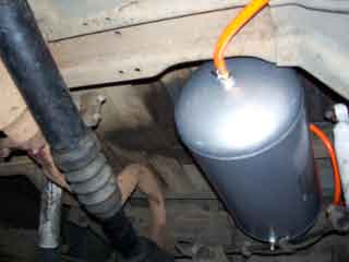 1990 Ford Bronco - Another tank view, nice shot of the new drive line I purchased when the yokes? needed to be replaced.