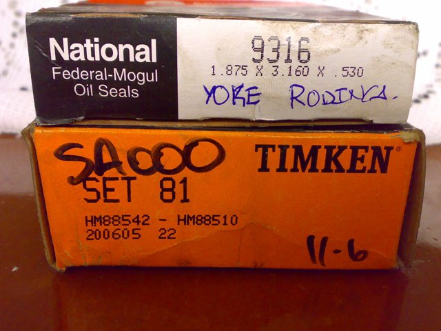 National Federal-Mogul Oil Seals and Timken Set 81 boxes with part numbers