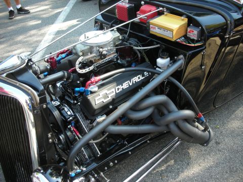 1998 Ford Crown Victoria - Custom Chevrolet engine build unique exhaust routing and performance parts.