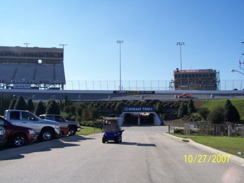 1979 Ford F-150 - The Atlanta Motor Speedway is seen under a clear blue sky, with a date stamp of 10/27/2007.
