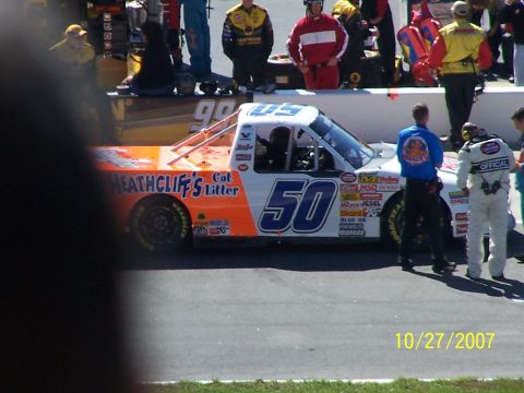 1979 Ford F-150 - A racing truck with prominent "Heathcliff's Cat Litter" branding is seen on the track, dated 10/27/2007.
