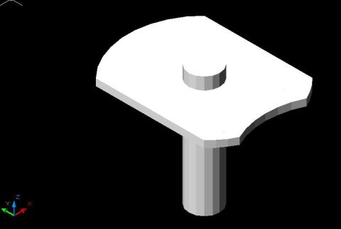 2001 Ford F-150 - 3D CAD model of a mechanical component, likely for engineering or manufacturing.