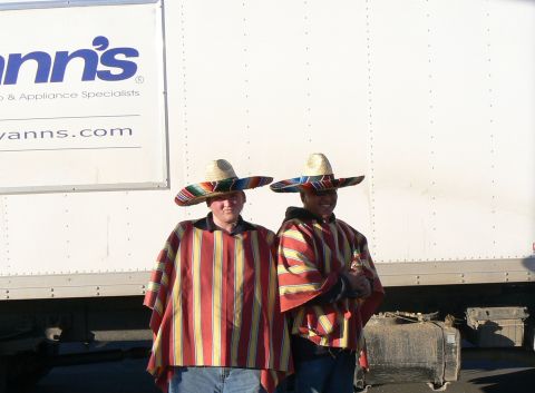 2006 Ford E350 - Dressed up for Halloween, and out on delivery.