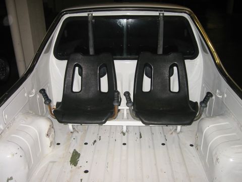 1985 Subaru Brat - 'Lucky', 'stupid', and 'brave' are the same thing if you're contemplating the offer to ride back here.